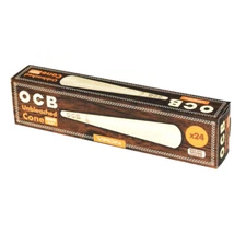 OCB Virgin Cones Unbleached Pre-Rolled Paper Cones - King Size - (24 Cones)