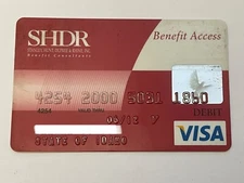 SHDR Stanley, Hunt, Dupree & Rhine, Inc. Debit Card▪️Not a Credit Card▪️2012 Exp
