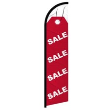 Sale Windless Advertising Swooper Flag Sale Flag Sale Red Tag