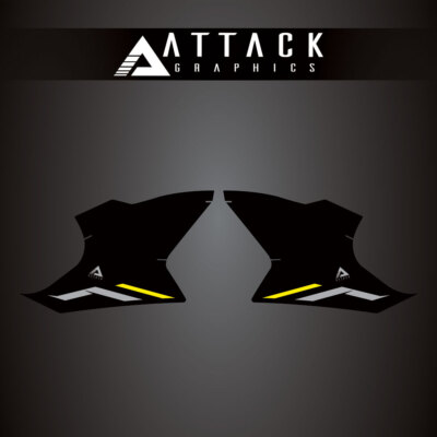 Attack Graphics Tank Protection Decals Sides Black For CF-MOTO IBEX 800 T 2023