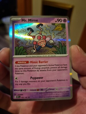 Mr Mime 122/165 Holo Rare, Englisch, Pokémon 151, Packfrisch