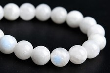 8MM Genuine Natural Rainbow Moonstone Beads Grade A Round Loose Beads 7"