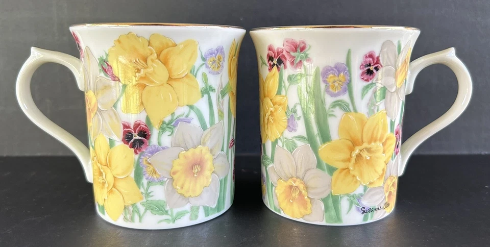 Juego de 8 tazas de café Lenox The Flower Blossom Collection 8 oz 3 1/2" Foto 4 de 4