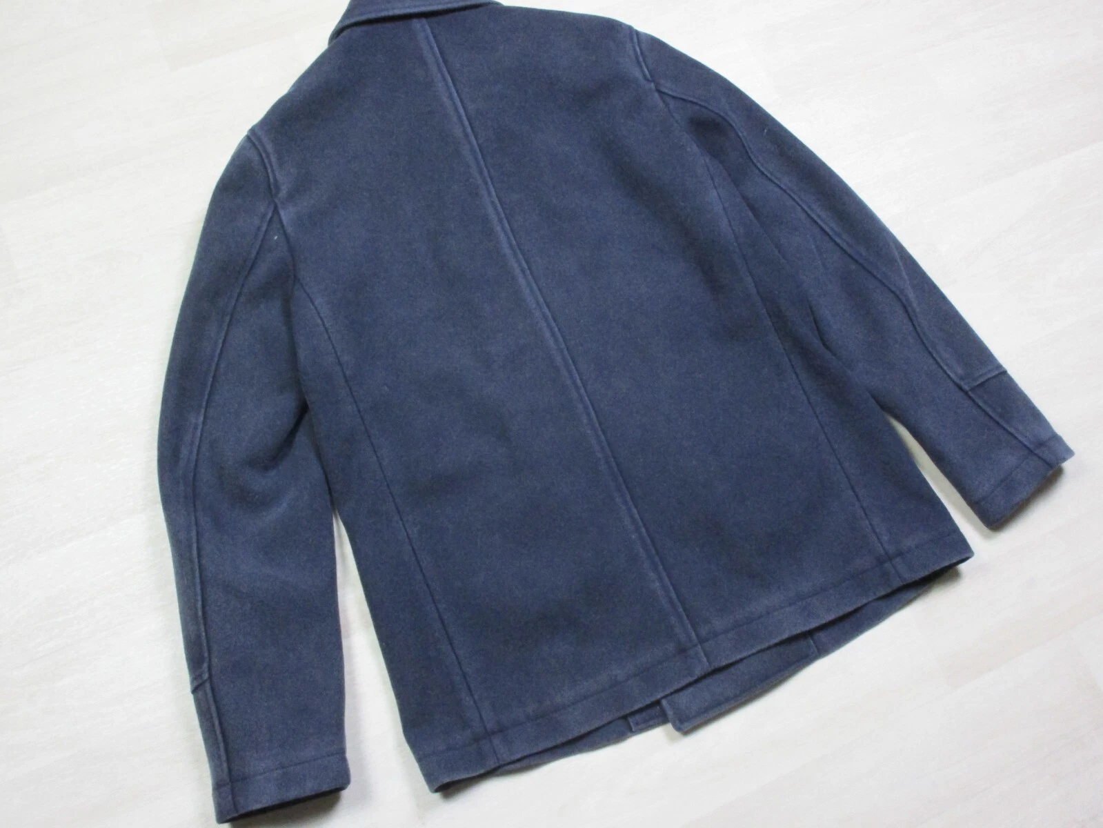 Camplin Vintage Wool Pea Coat Navy Blue Outdoor Supply Size (54) Men's Jacket - product detail image 11