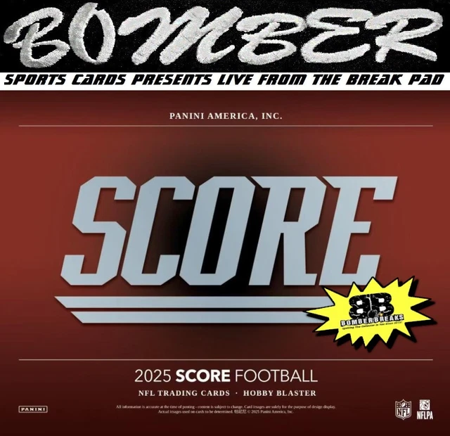 Baltimore Ravens 2025 Panini Score Football Hobby 3-Box Break 7