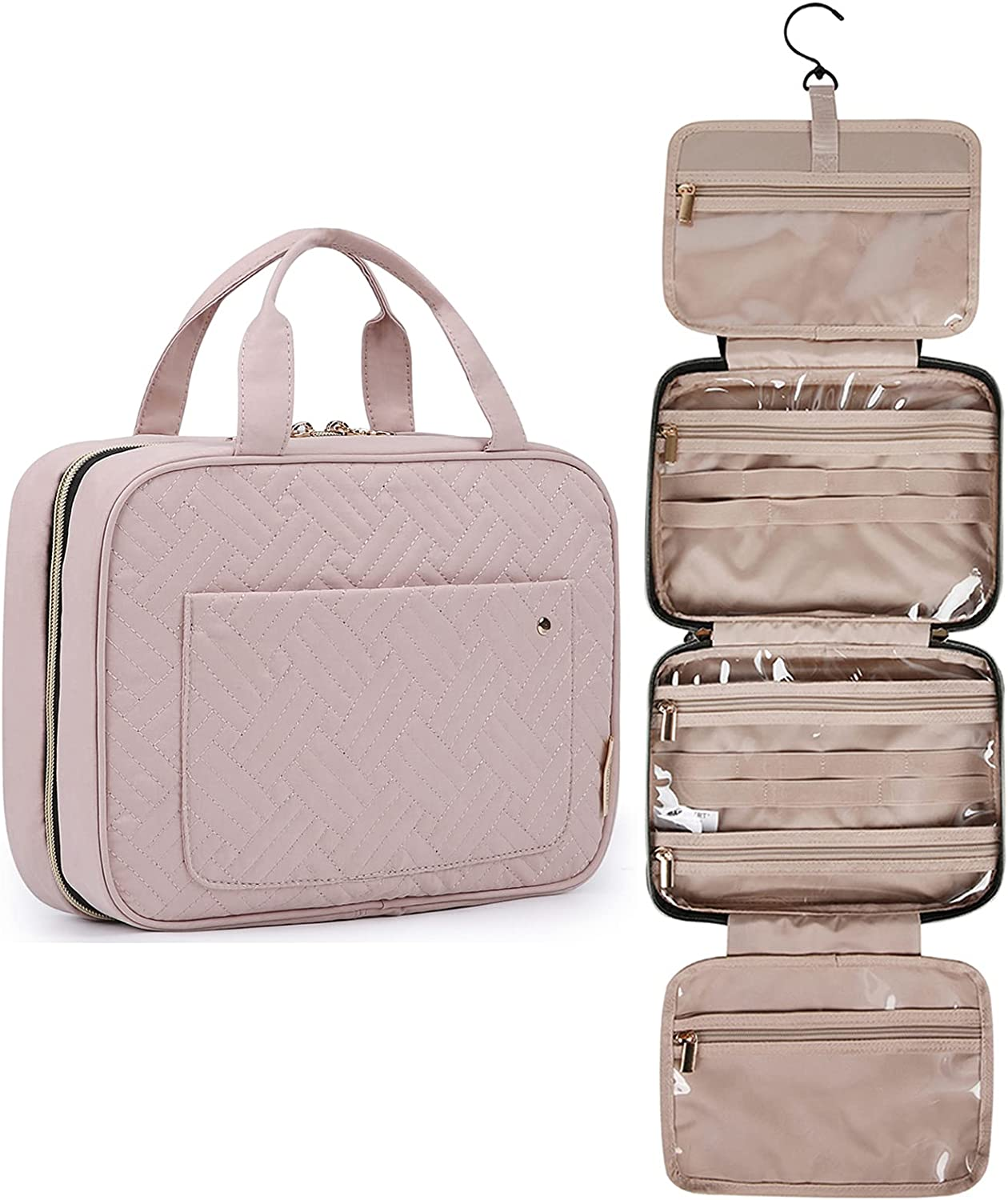 Hanging Water-Resistant Travel Toiletry Bag for Makeup and Cosmetics  -image