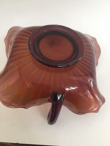 CARNIVAL PURPLE NORTHWOOD TWO HANDLED BON BON “RIBBED” - Picture 2 of 8