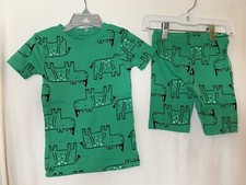 New Carter's Boys Safari Hippo Pajama Snug Fit Shorts Pajama sets Toddler UPICK