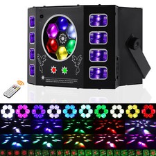4 in 1 LED Bee Eye Stage Laser Light DMX RGBW Sound Activated w/ Remote DJ Light