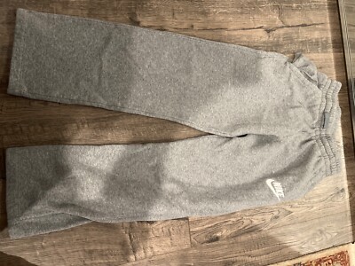 grey nike sweatpants open bottom