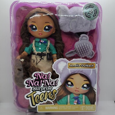 Na Na Na Surprise Teens | Amelia Outback Fashion Doll,  11'' Brunette Soft Doll