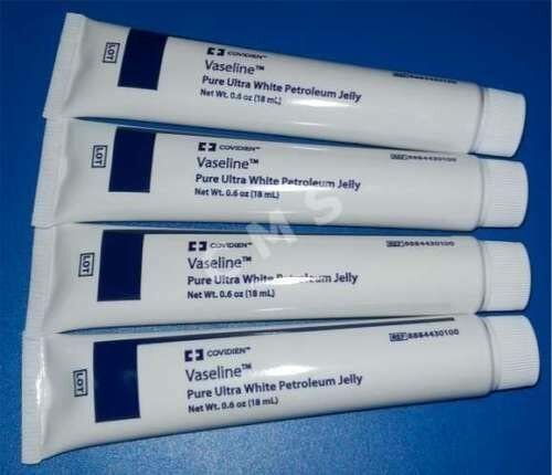 KENDALL VASELINE Pure Ultra White Petroleum Jelly 4x0.6 Oz Baby Diaper Rash  4/PK