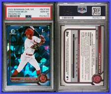 PSA 10 2022 Bowman Chrome Sapphire Prospects #BCP168 Jonathan Mejia RC POP20