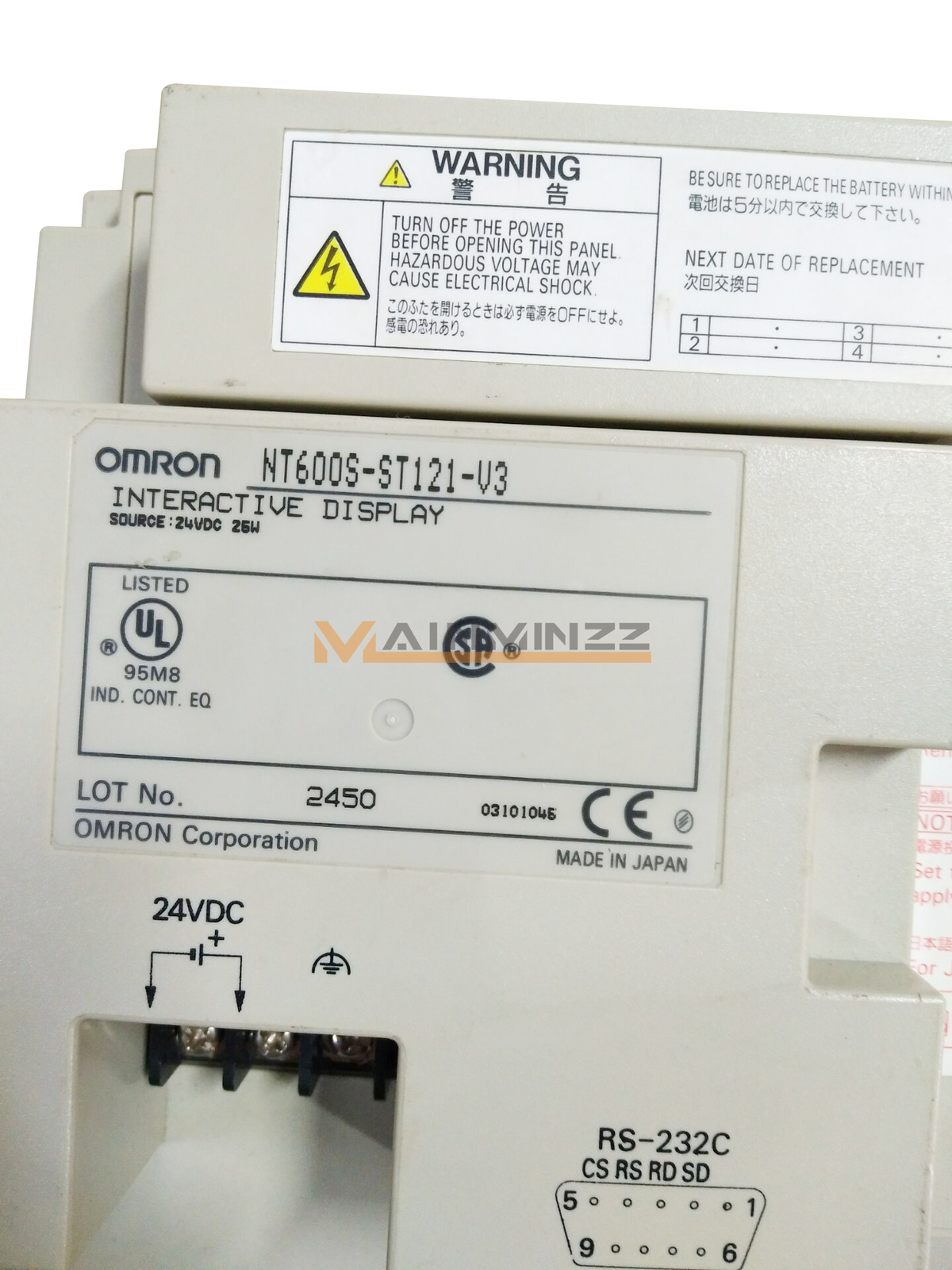 オムロン　タッチパネル OMRON NT600S-ST121-V3 1PC USED Omron Touch Screen NT600S-ST121-V3 | eBay