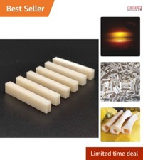 6Pcs Unbleached Bone Guitar Nut DIY Replacement for Acoustic Electric Classical