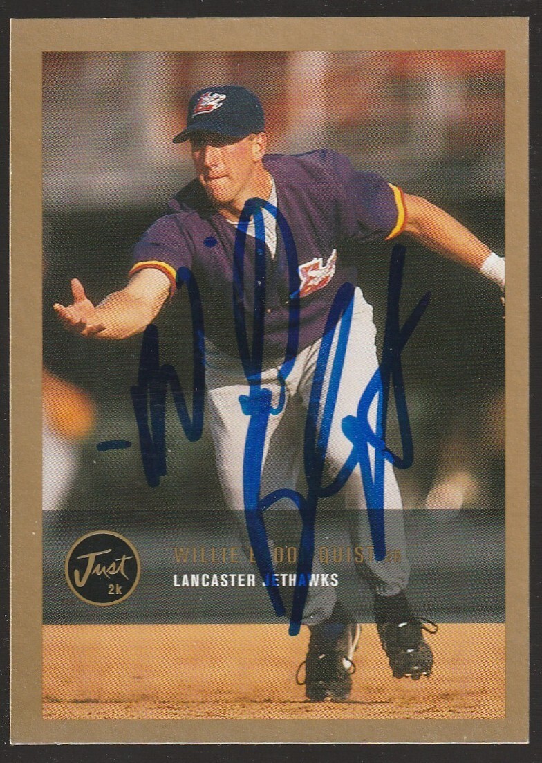 2000 Just Minors Gold Willie Bloomquist #208 IP autograph signed card