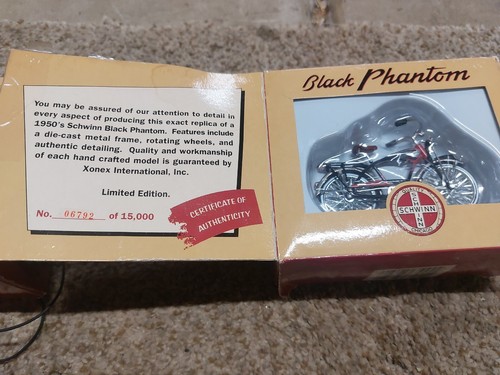 Schwinn schwarz Phantom Miniaturfahrrad 1999 von Xonex Inc. - Bild 2 von 9
