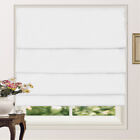 <!--F#f_0-->100% Blockout Relaxed Pleated Roman Shades Bedroom Blackout Blinds 4Colors<!--F/-->