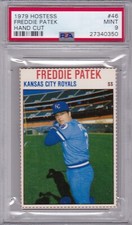 1979 Hostess #46 FREDDIE PATEK PSA 9 MINT Kan City ROYALS - TOUGH!  1/9 0 higher
