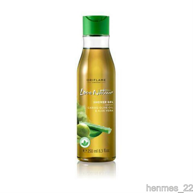 Oriflame "LOVE NATURE" Shower Gel Caring Olive Oil & Aloe Vera 250ml