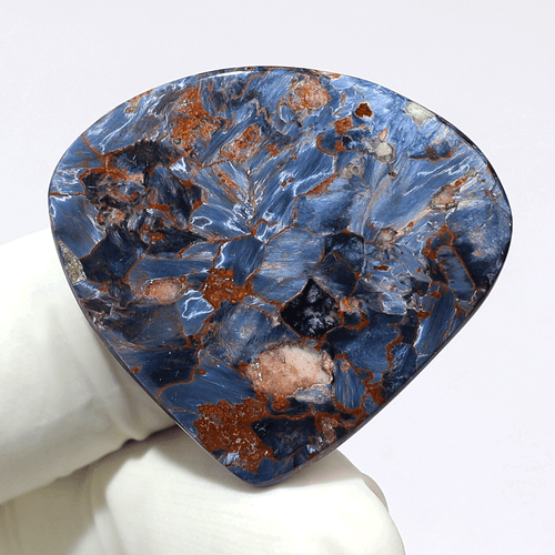 Paquete de cabujón Blue Storm Pietersite ~ 4 piezas piedras preciosas Chatoyant de alta calidad 30-33 mm - Imagen 4 de 12