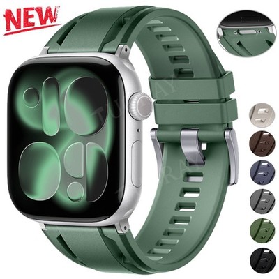 Sport Silikon Armband Strap für Apple Watch 11 10 9 8 7 6 SE 45/46/49mm Ultra 3