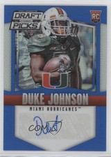 2015 Panini Prizm Collegiate Draft Picks Blue 17/75 Duke Johnson #118 Auto g1z