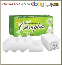 56g Natural Camphor Tablets – Soul Sticks Camphor Blocks (Pack of 12)