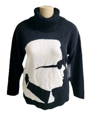 Karl Lagerfeld Paris Silhouette Cowlneck Tunic Sweater Womens Size L MSRP $89.50