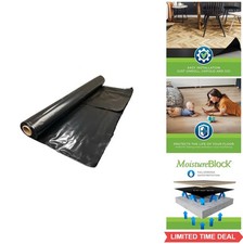 Moisture Barrier Underlayment 6 Mil Polyethylene Film 100 Sq Ft Roll for