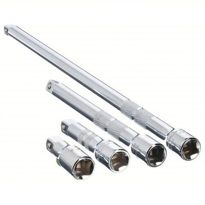PROTO J52008 Socket Extension Set, Steel, Chrome, Drive 3/8 in