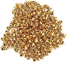 300pcs Mini Jingle Bells Set for Crafts, Jewelry  Decor - Gold