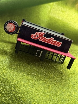 Motorcycle Gauge n Scale Indian Building Retail Commercial  Club Mancave Deco