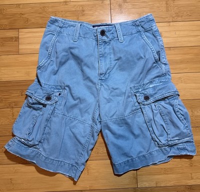 American Eagle Blue Teal Shorts Men 30 Classic Cargo Casual Outdoors Y2K Grunge