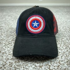 Captain America Hat Cap Strap Back Black Blockhead Brave New World Marvel Mens
