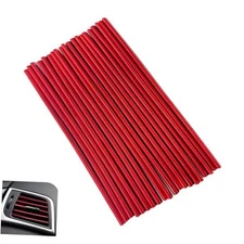 20PCS Car Vent Outlet Trim, Bendable Air Conditioner Vent Decoration Strip, red