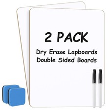 MaxGear Small White Board 2 Pack Dry Erase Boards, 9''x 12'' 2 Count,