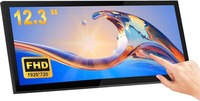12.3'' Touch Screen Monitor IPS 1920x720 Stretched Bar LCD Mini Secondary Screen