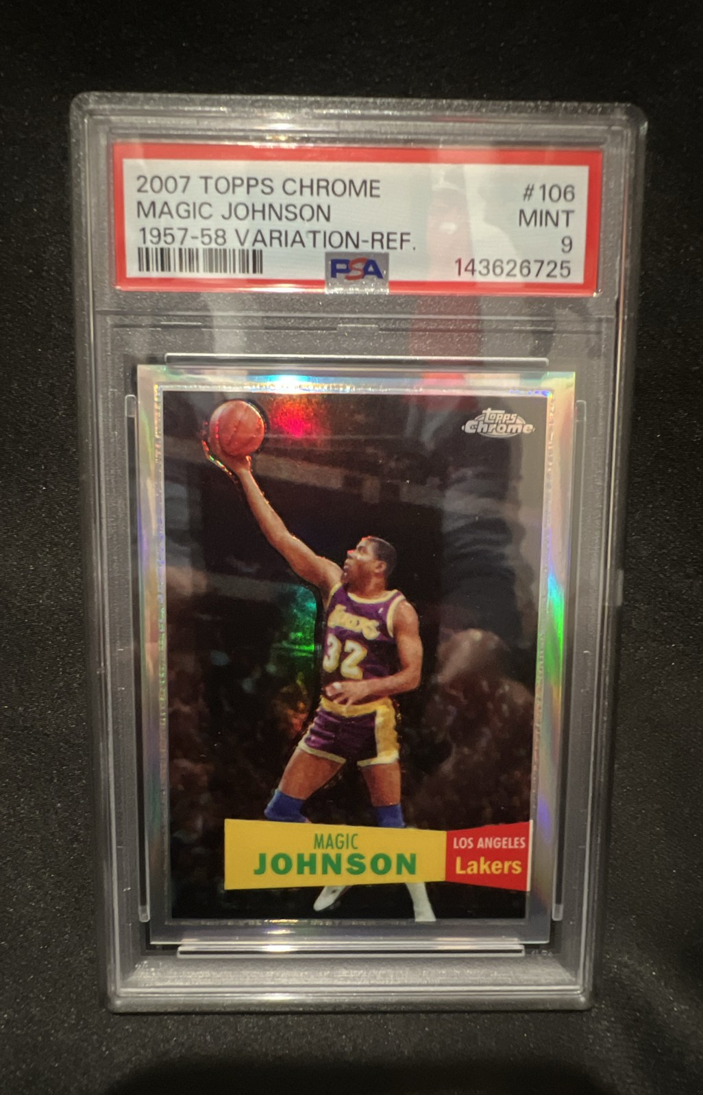 2007-08 Topps Chrome - Magic Johnson #106 1957-58 Variations Refractor /999