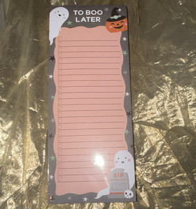 Clementine Paper Inc. Magnetic Halloween Pads 2-Pk  To Boo now & later