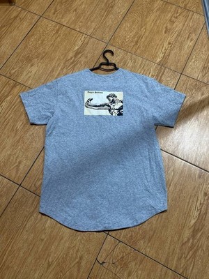 Shaka Wear T-Shirt Herren L Grau Kurzarm Distressed SunFaded Dad Crashed Y2K