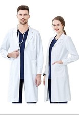 White Lab Coat Laboratory Medical Uniform Warehouse Doctor Overall Food Industry