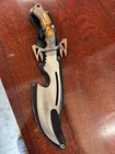 Frost Cutlery Flying Falcon Jagged Dagger Knife Bird Head Handle Sheath — photo 1
