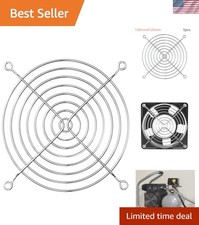 5-Pack Silver Metal Fan Shields - 120mm PC Ventilator Safety Guards