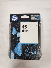 Genuine HP 45 51645a Black Ink Cartridge New in Box EXPIRED Oct 2011