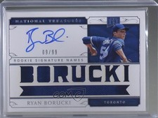 2019 Panini National Treasures Rookie Signature Names 9/99 Ryan Borucki Auto 9su