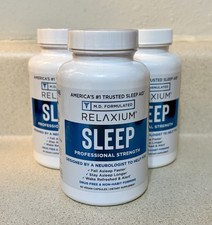 3-Pack Relaxium Sleep Natural Dietary Supplement for Better Sleep 180 Capsules 
