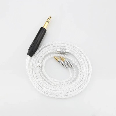 8Core 7n Pure Silver Earphone Cable For ATH-ADX5000 ATH-MSR7b 770H 990H A2DC 