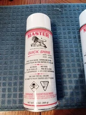Master Quick Shine w/Lanolin Leather Boot-Shoe Shine Spray 13.0 oz Full Can New