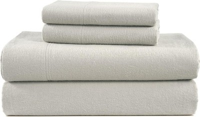 100% Cotton Flannel Sheets Twin Size - Brushed for Extra Softness - Lightweight
